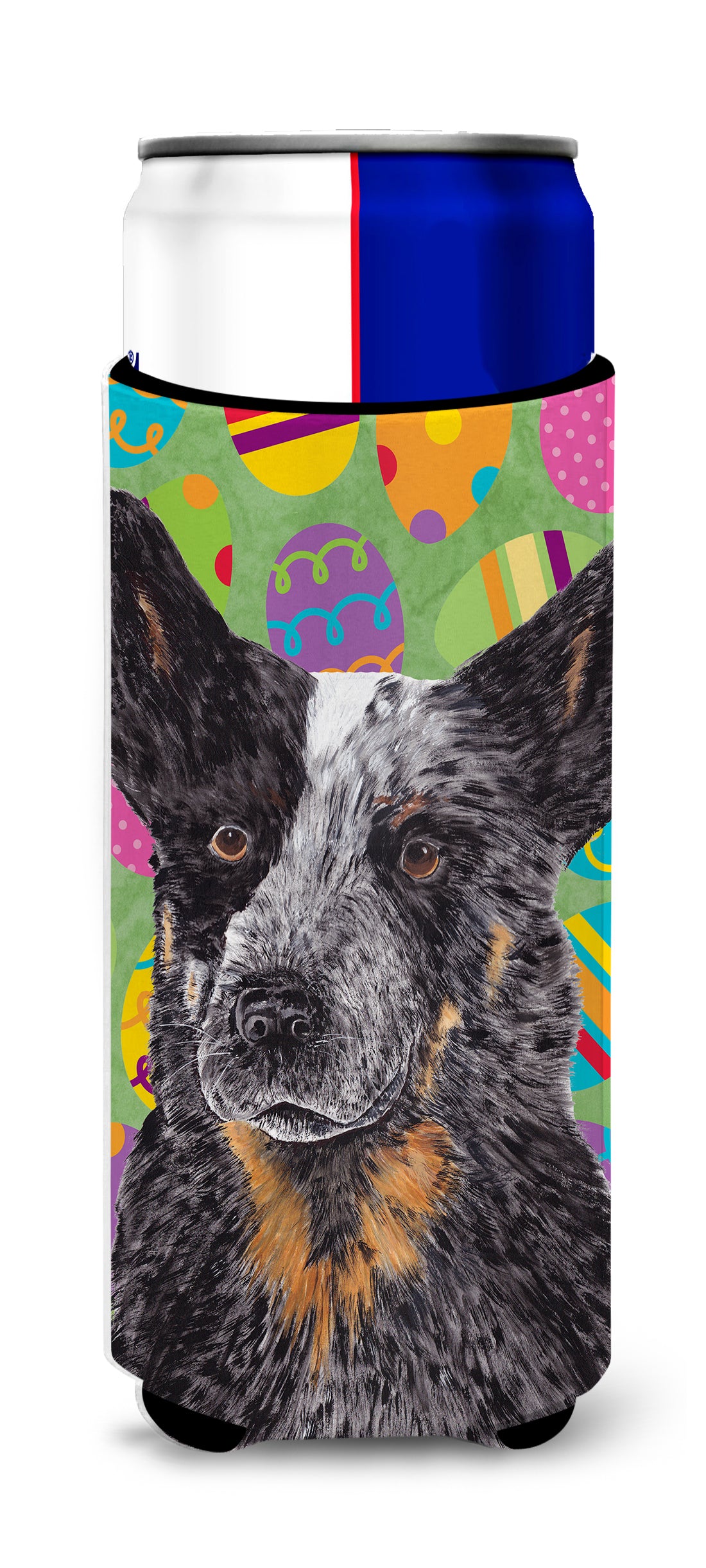 Australian Cattle Dog Easter Eggtravaganza Ultra Beverage Insulators for slim cans SC9476MUK.