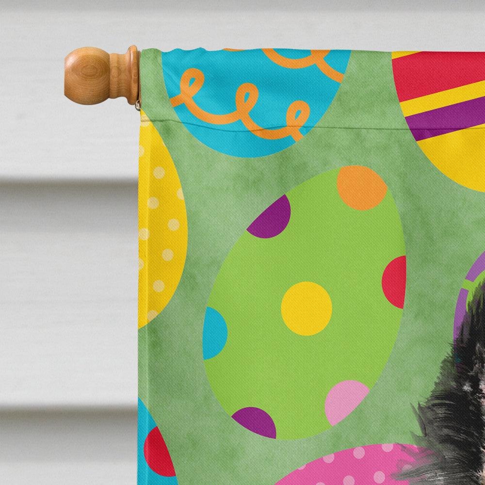 Belgian Sheepdog Easter Eggtravaganza Flag Canvas House Size  the-store.com.