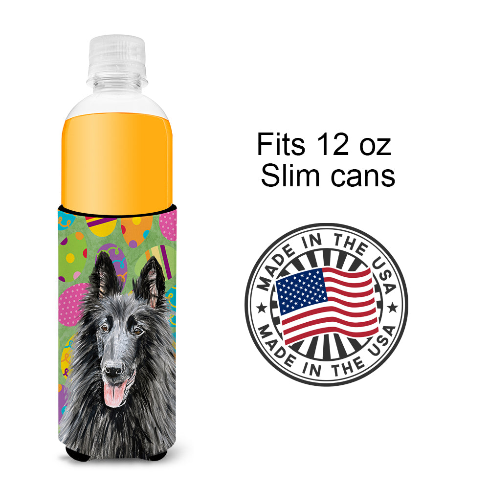 Belgian Sheepdog Easter Eggtravaganza Ultra Beverage Insulators for slim cans SC9478MUK.