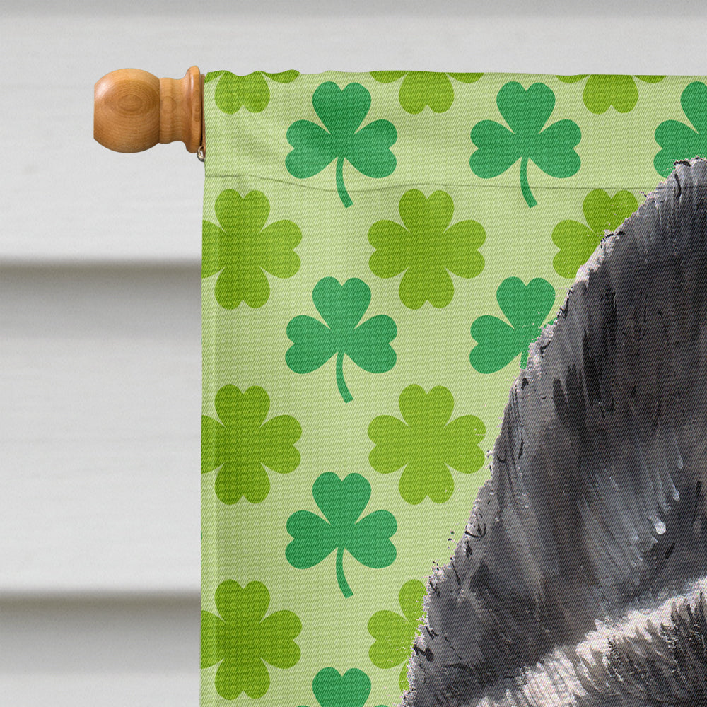 Akita St. Patrick's Day Shamrock Flag Canvas House Size SC9483CHF