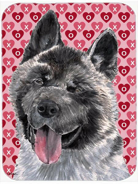Akita Hearts Love and Valentine&#39;s Day Mouse Pad, Hot Pad or Trivet SC9484MP by Caroline&#39;s Treasures