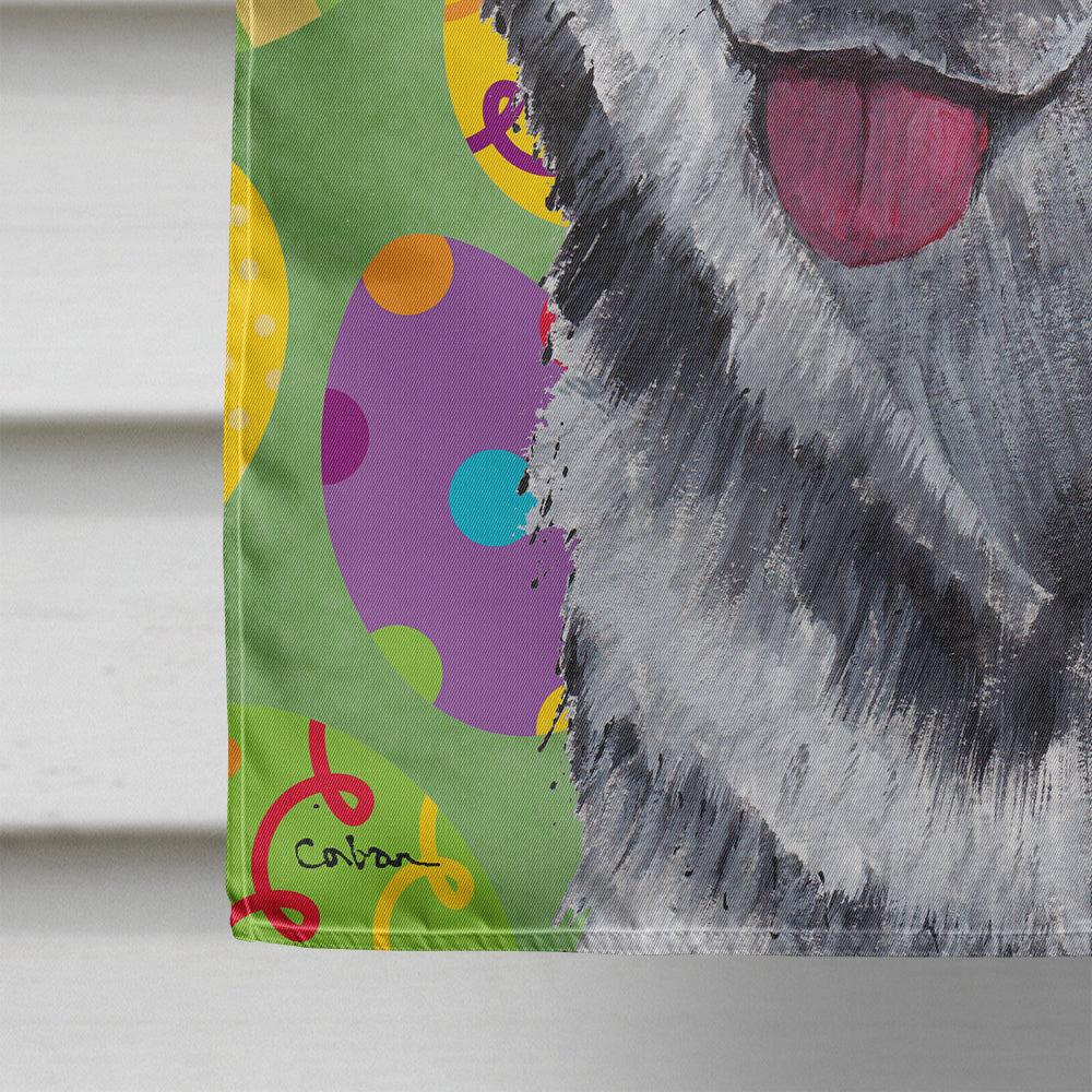Alaskan Malamute Easter Eggtravaganza Flag Canvas House Size SC9489CHF  the-store.com.