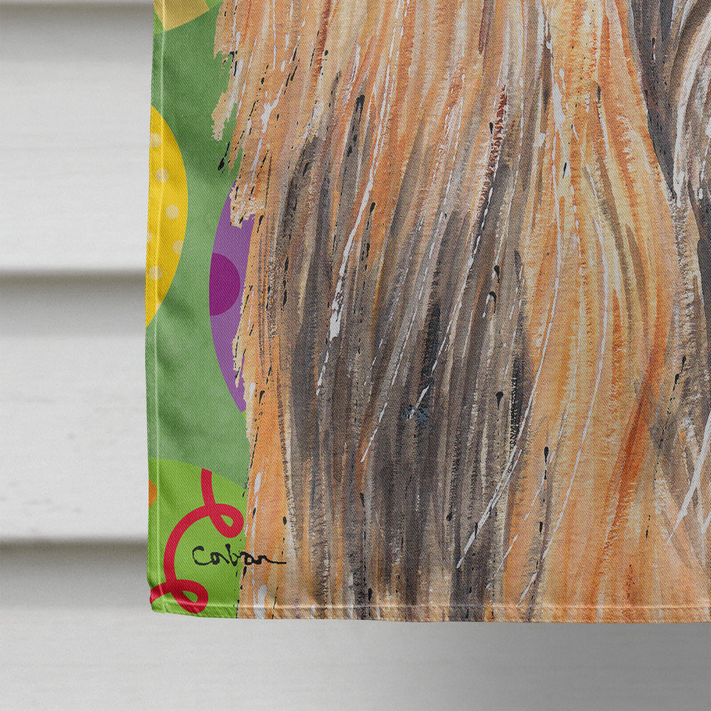 Afghan Hound Easter Eggtravaganza Flag Canvas House Size SC9500CHF