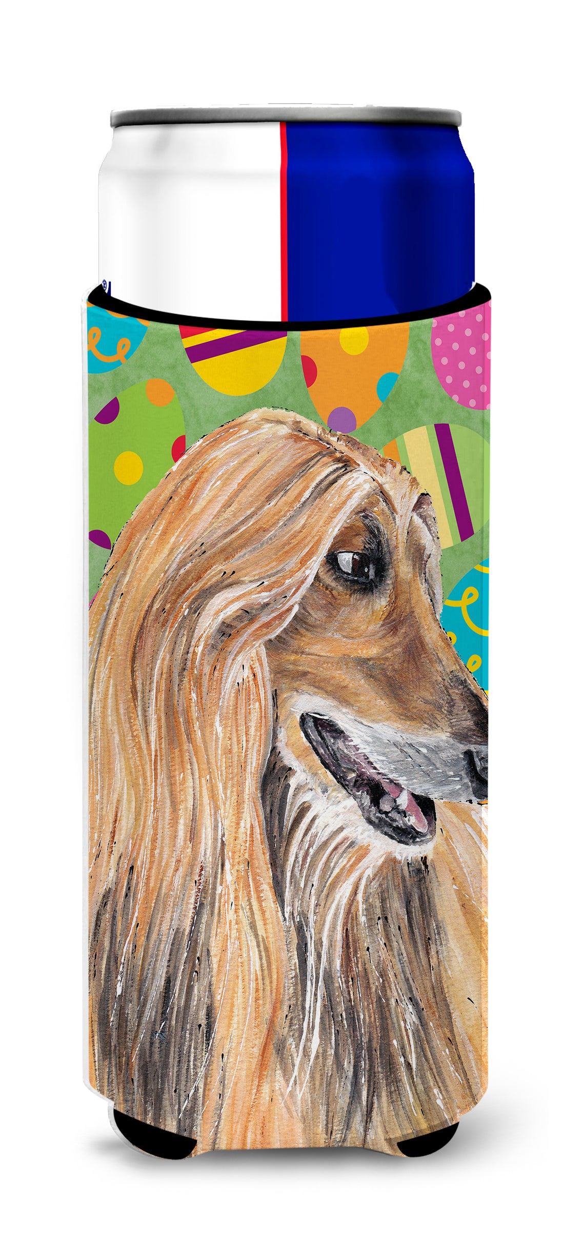 Afghan Hound Easter Eggtravaganza Ultra Beverage Insulators for slim cans SC9500MUK