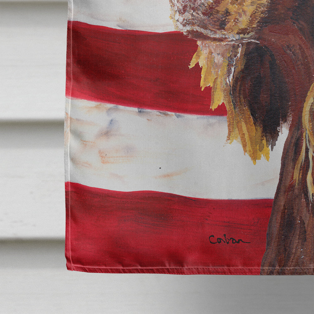 Boykin Spaniel USA American Flag Flag Canvas House Size