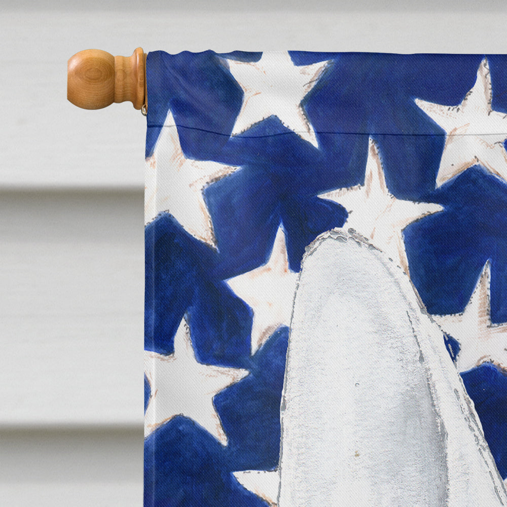 Bull Terrier USA American Flag Flag Canvas House Size  the-store.com.