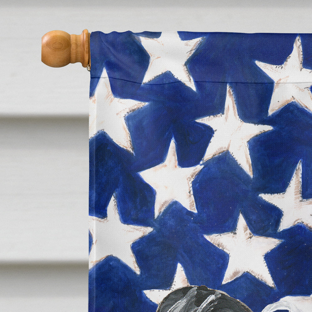 Chinese Crested USA American Flag Flag Canvas House Size  the-store.com.