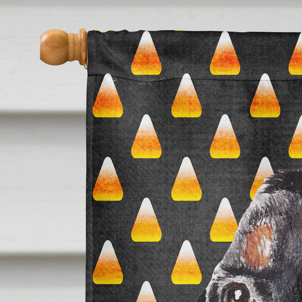 Coonhound Halloween Candy Corn Flag Canvas House Size  the-store.com.