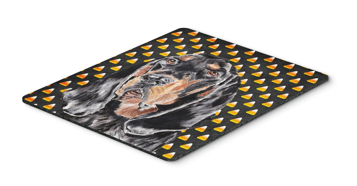 Coonhound Halloween Candy Corn Mouse Pad, Hot Pad or Trivet by Caroline&#39;s Treasures