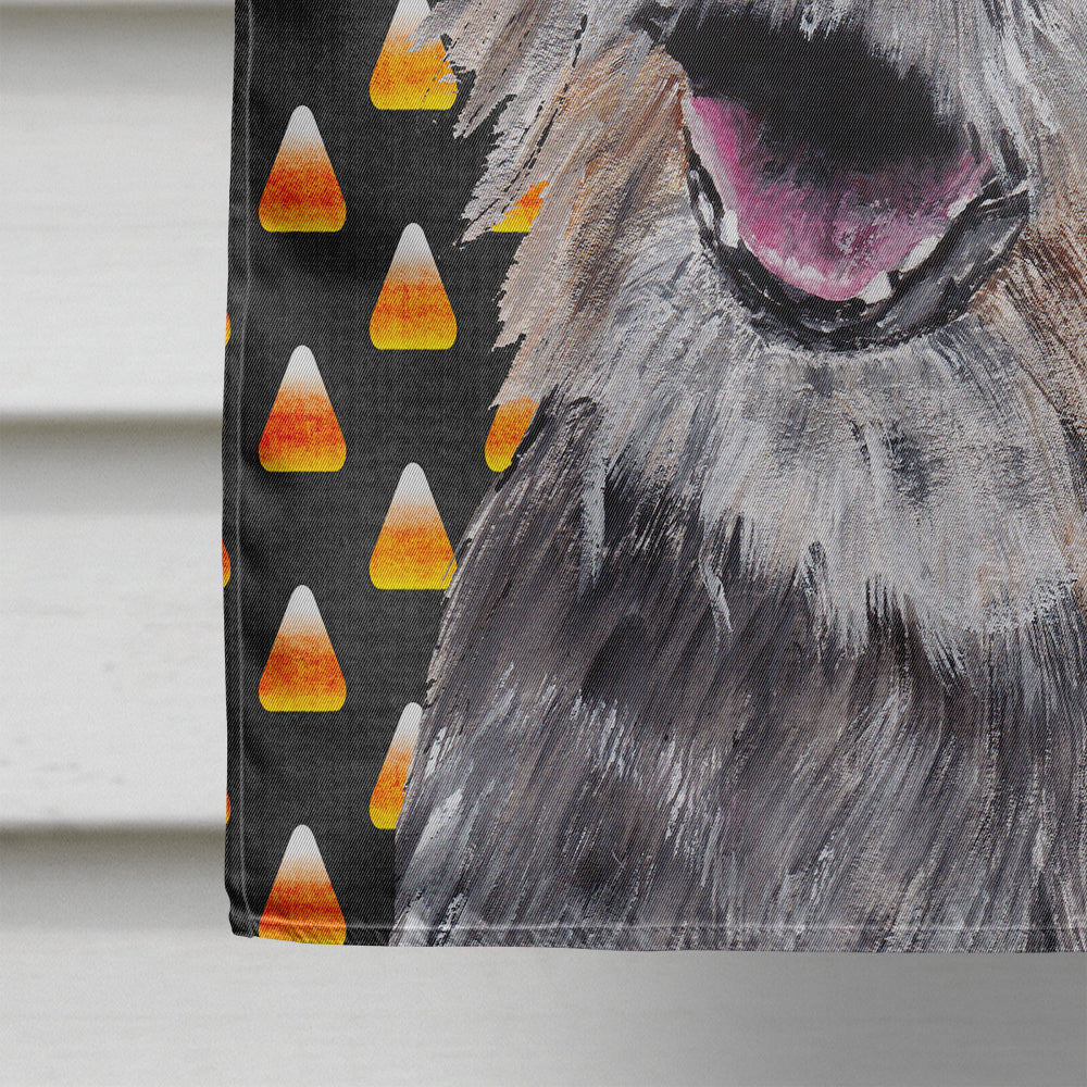 Border Terrier Halloween Candy Corn Flag Canvas House Size  the-store.com.