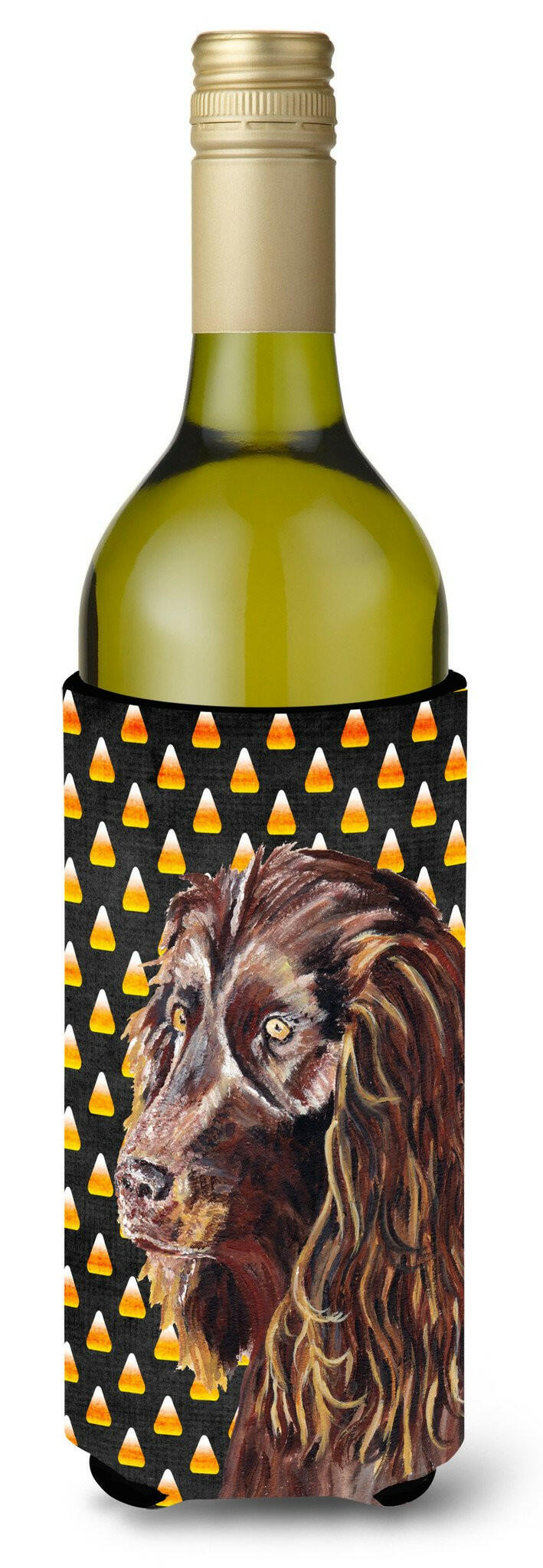Boykin Spaniel Halloween Candy Corn Wine Bottle Beverage Insulator Beverage Insulator Hugger by Caroline&#39;s Treasures