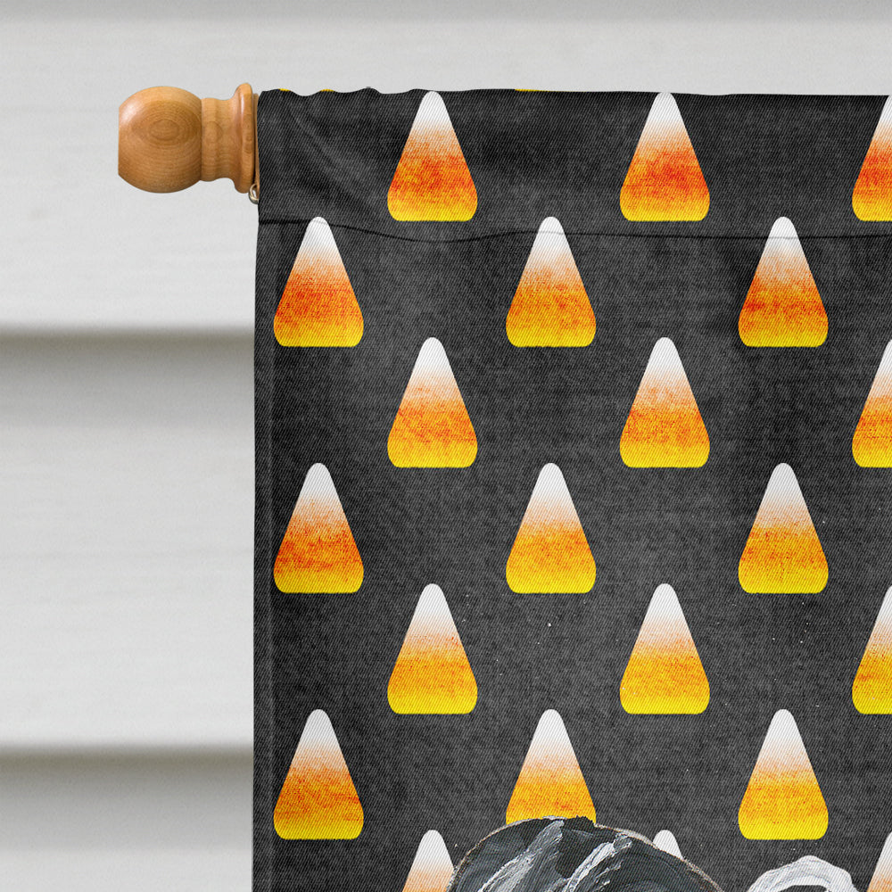 Chinese Crested Halloween Candy Corn Flag Canvas House Size  the-store.com.