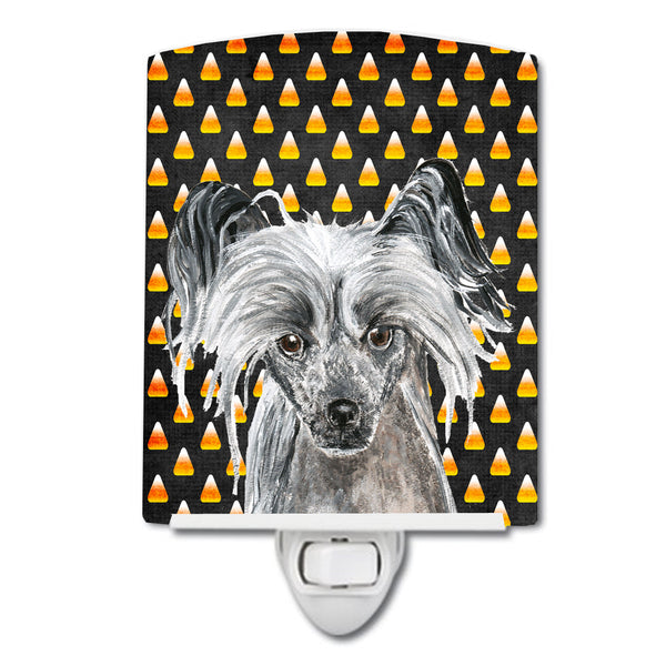 Chinese Crested Candy Corn Halloween Ceramic Night Light SC9536CNL - the-store.com