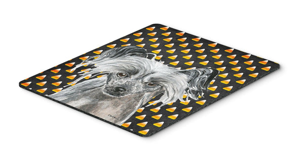 Chinese Crested Halloween Candy Corn Mouse Pad, Hot Pad or Trivet by Caroline's Treasures