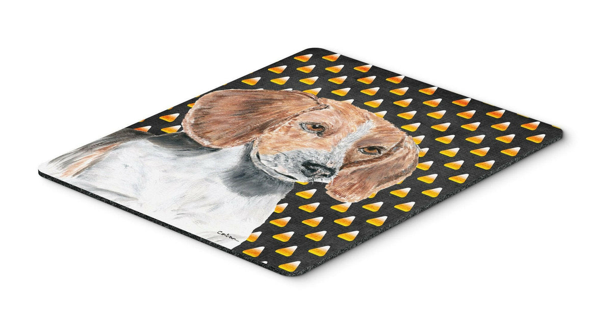 English Foxhound Halloween Candy Corn Mouse Pad, Hot Pad or Trivet by Caroline&#39;s Treasures