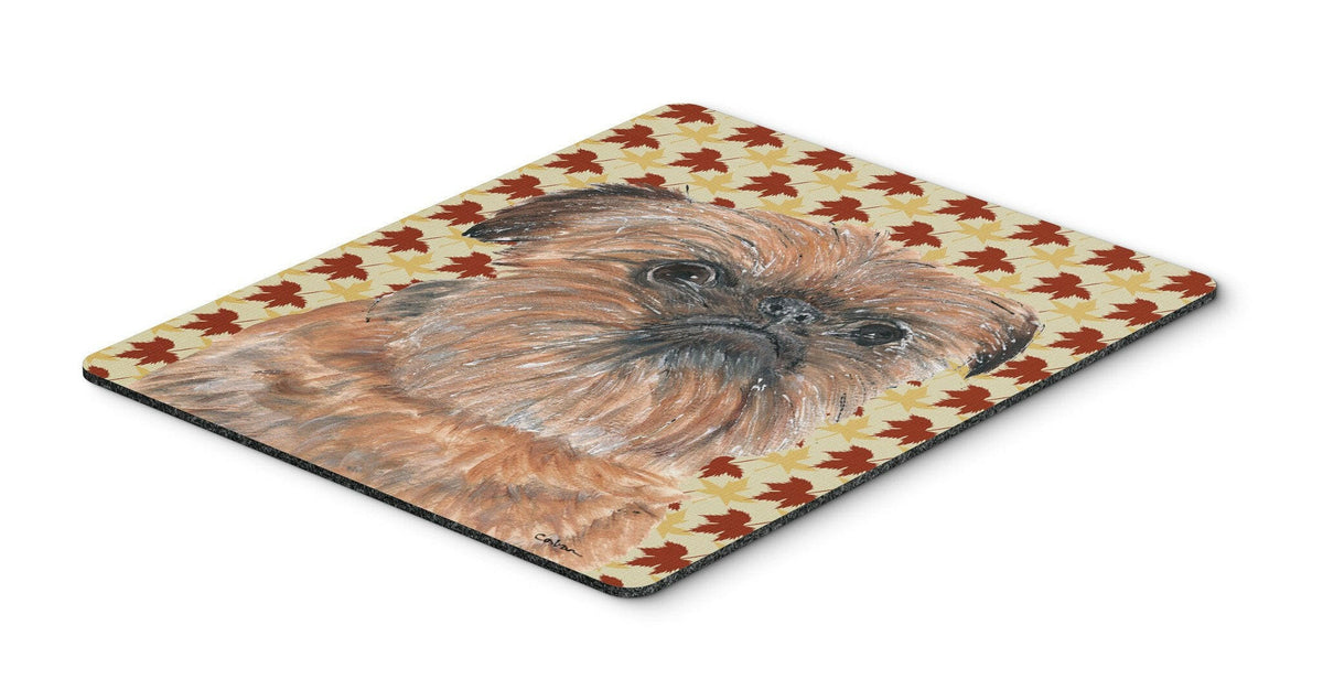 Brussels Griffon Fall Leaves Mouse Pad, Hot Pad or Trivet by Caroline&#39;s Treasures