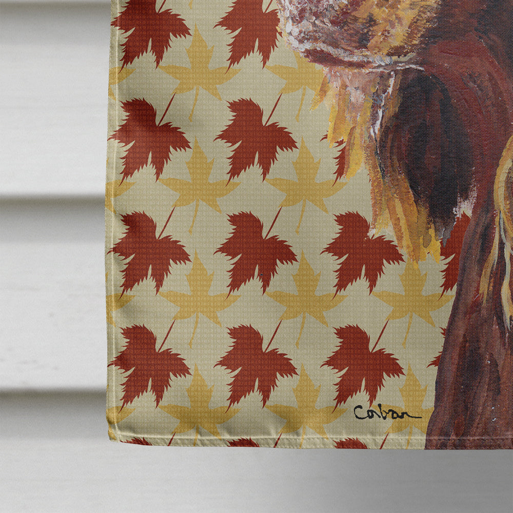 Boykin Spaniel Fall Leaves Flag Canvas House Size  the-store.com.