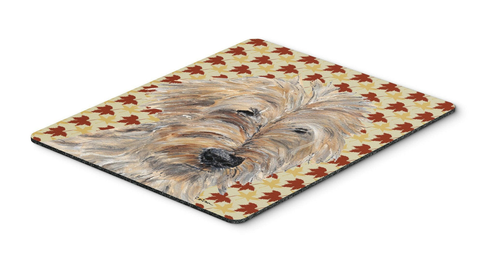 Goldendoodle Fall Leaves Mouse Pad, Hot Pad or Trivet by Caroline's Treasures