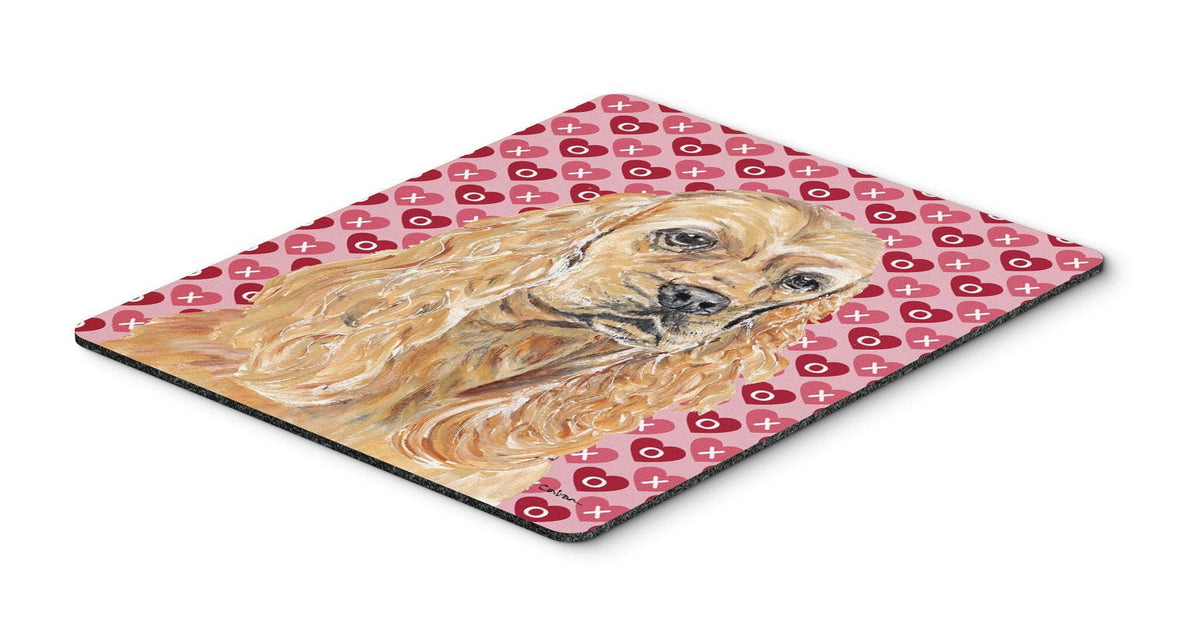Cocker Spaniel Valentine&#39;s Love Mouse Pad, Hot Pad or Trivet by Caroline&#39;s Treasures