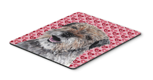 Border Terrier Valentine's Love Mouse Pad, Hot Pad or Trivet by Caroline's Treasures