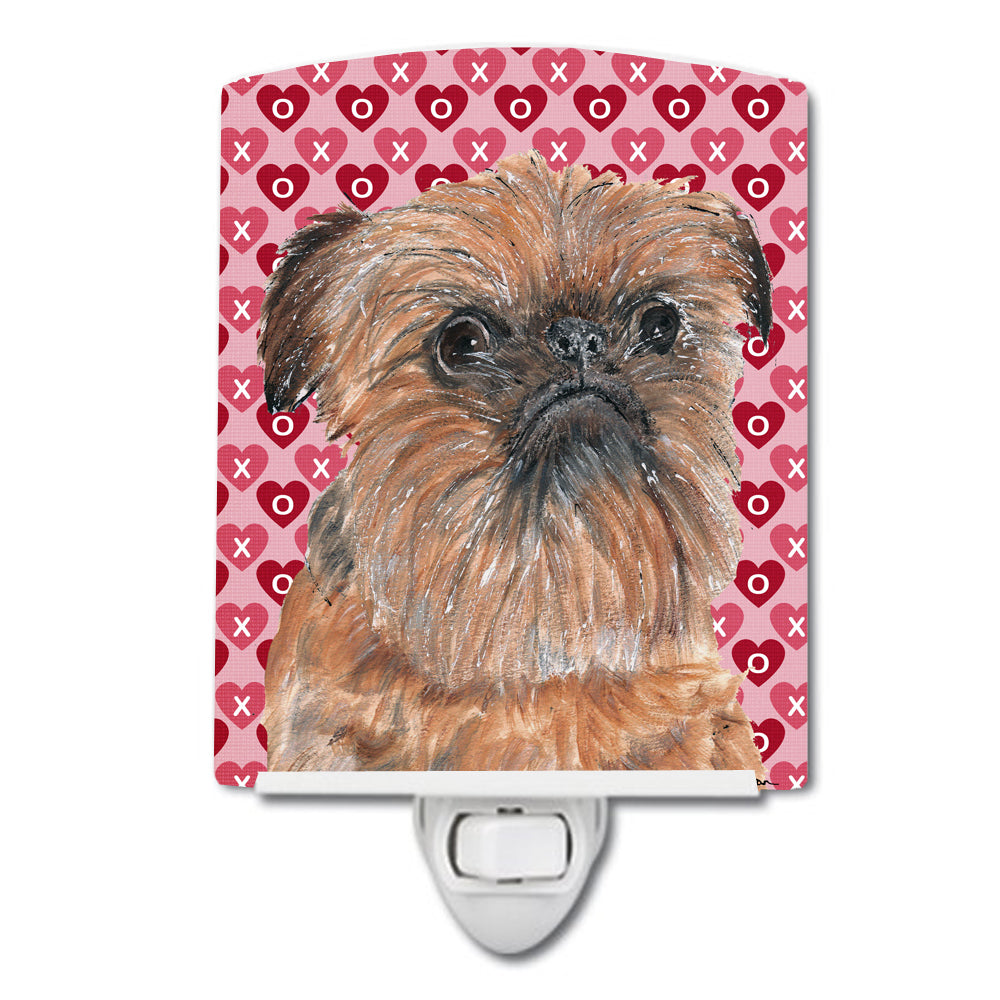 Brussels Griffon Hearts and Love Ceramic Night Light SC9558CNL - the-store.com