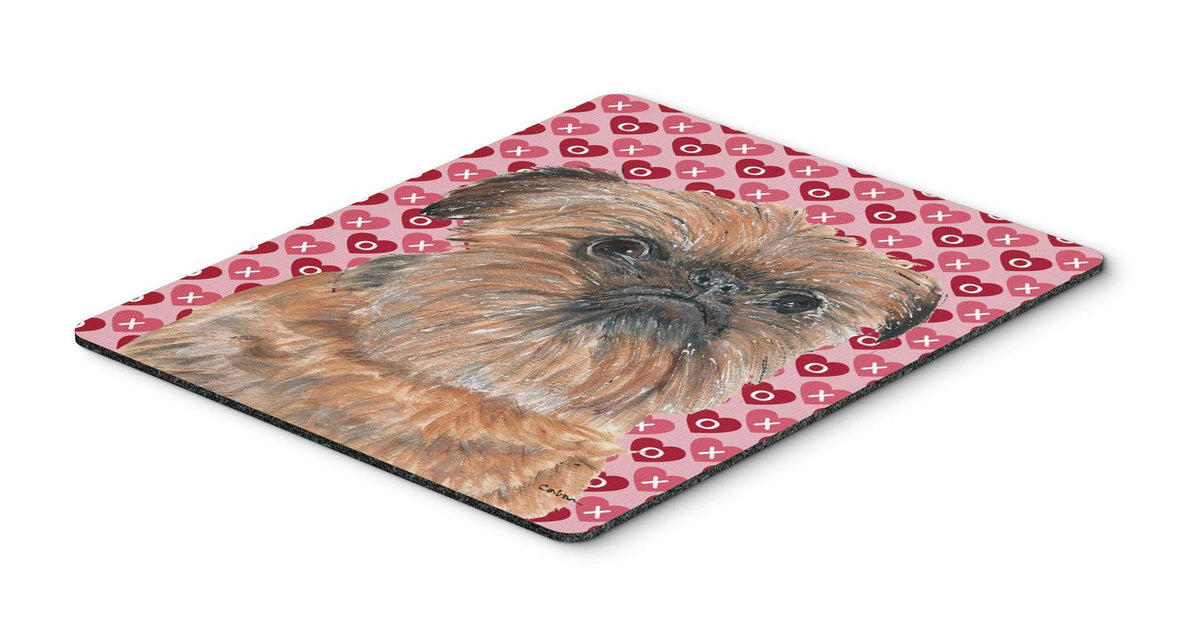 Brussels Griffon Valentine&#39;s Love Mouse Pad, Hot Pad or Trivet by Caroline&#39;s Treasures