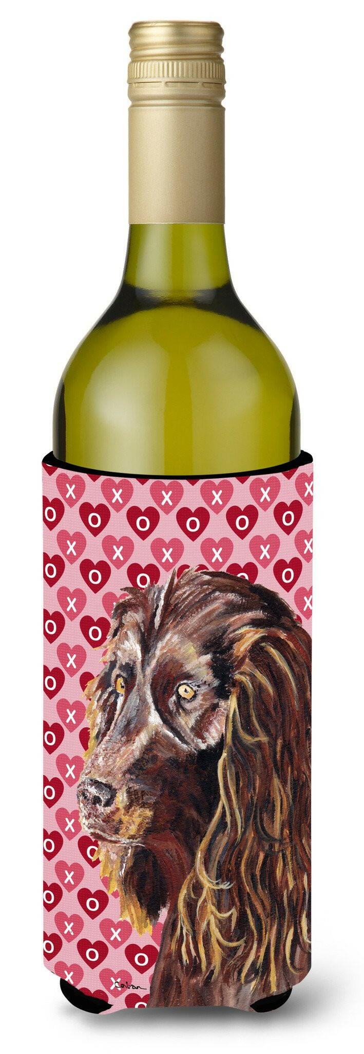 Boykin Spaniel Valentine&#39;s Love Wine Bottle Beverage Insulator Beverage Insulator Hugger by Caroline&#39;s Treasures