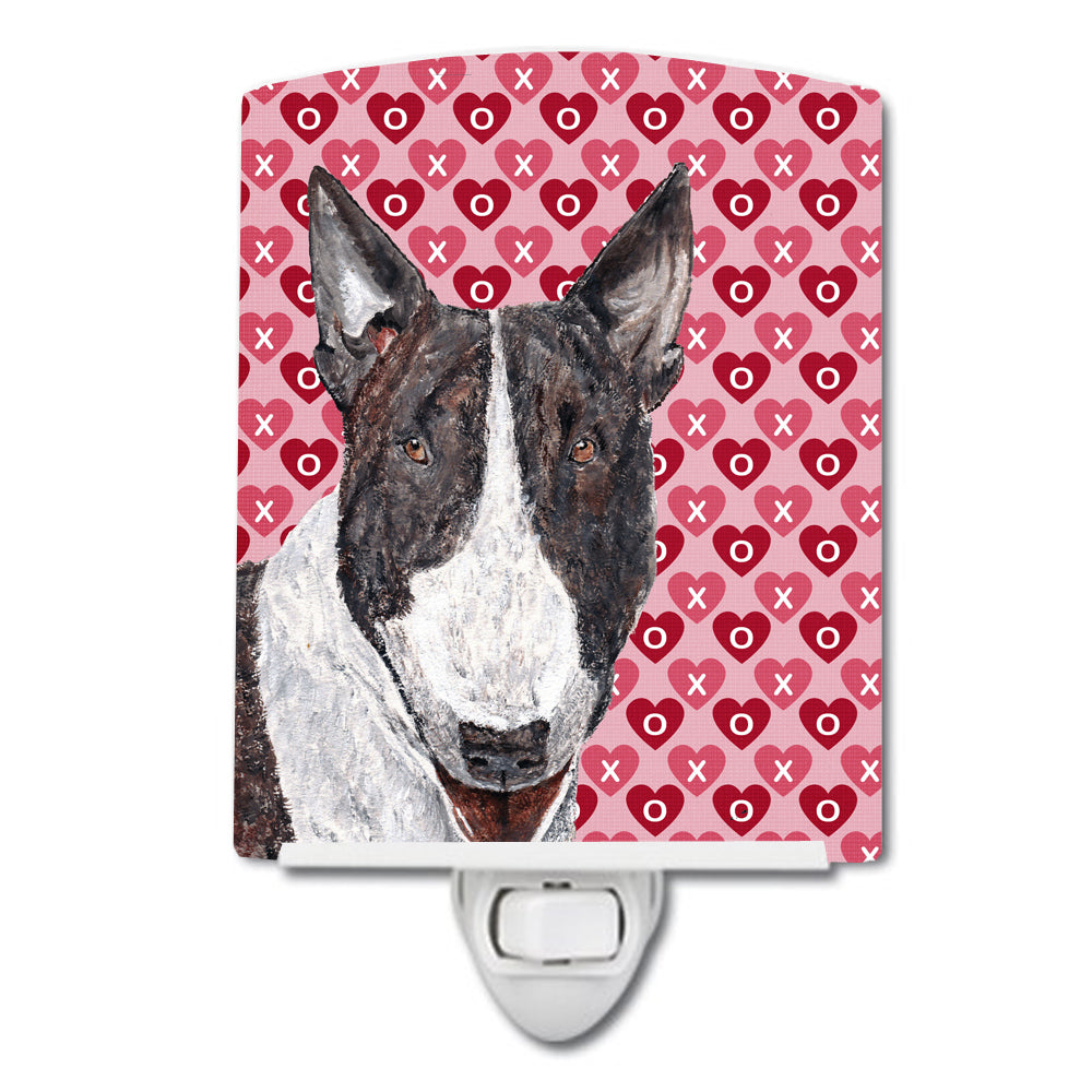 Bull Terrier Hearts and Love Ceramic Night Light SC9561CNL - the-store.com