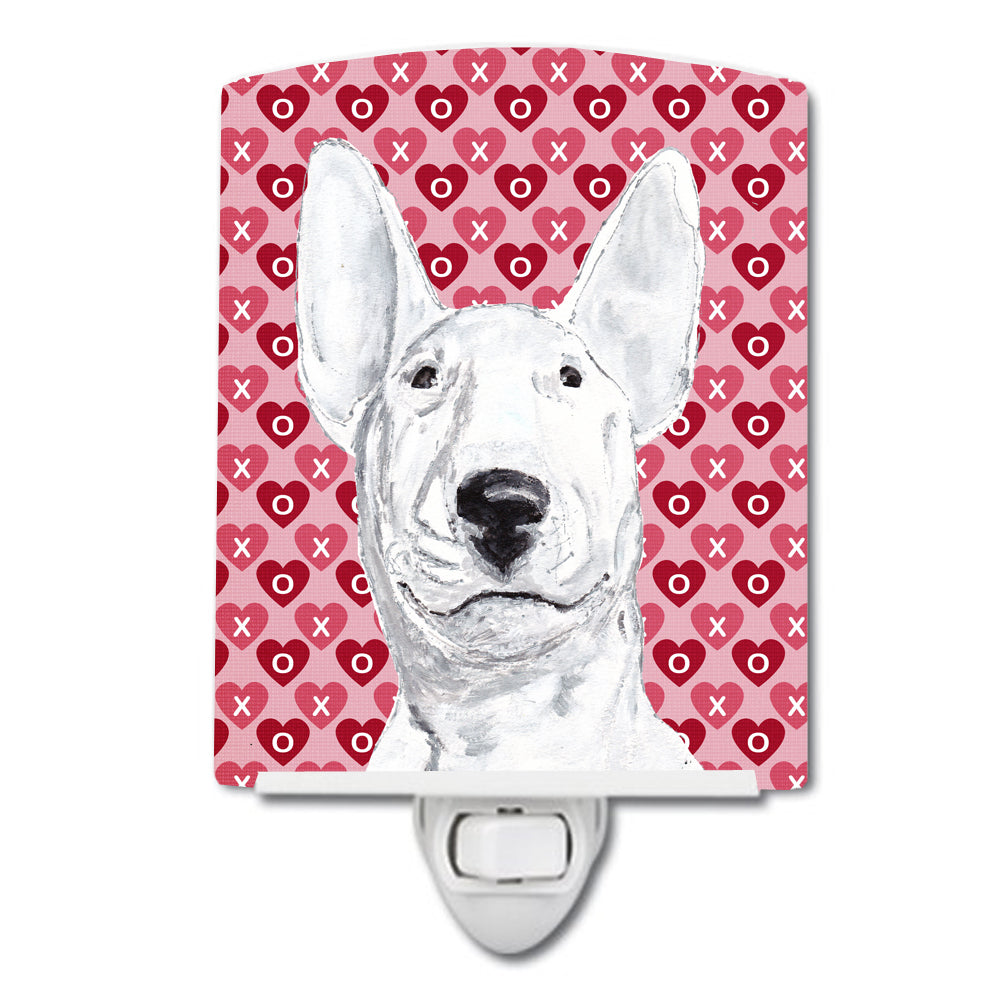 Bull Terrier Hearts and Love Ceramic Night Light SC9562CNL - the-store.com