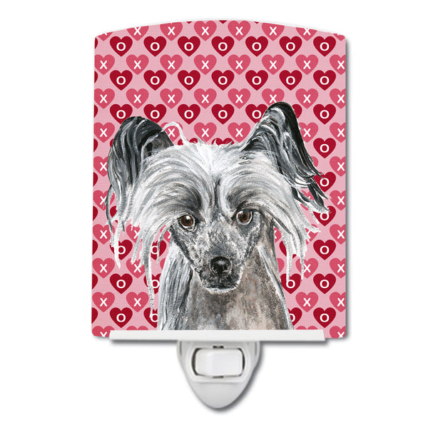 Chinese Crested Hearts and Love Ceramic Night Light SC9564CNL - the-store.com