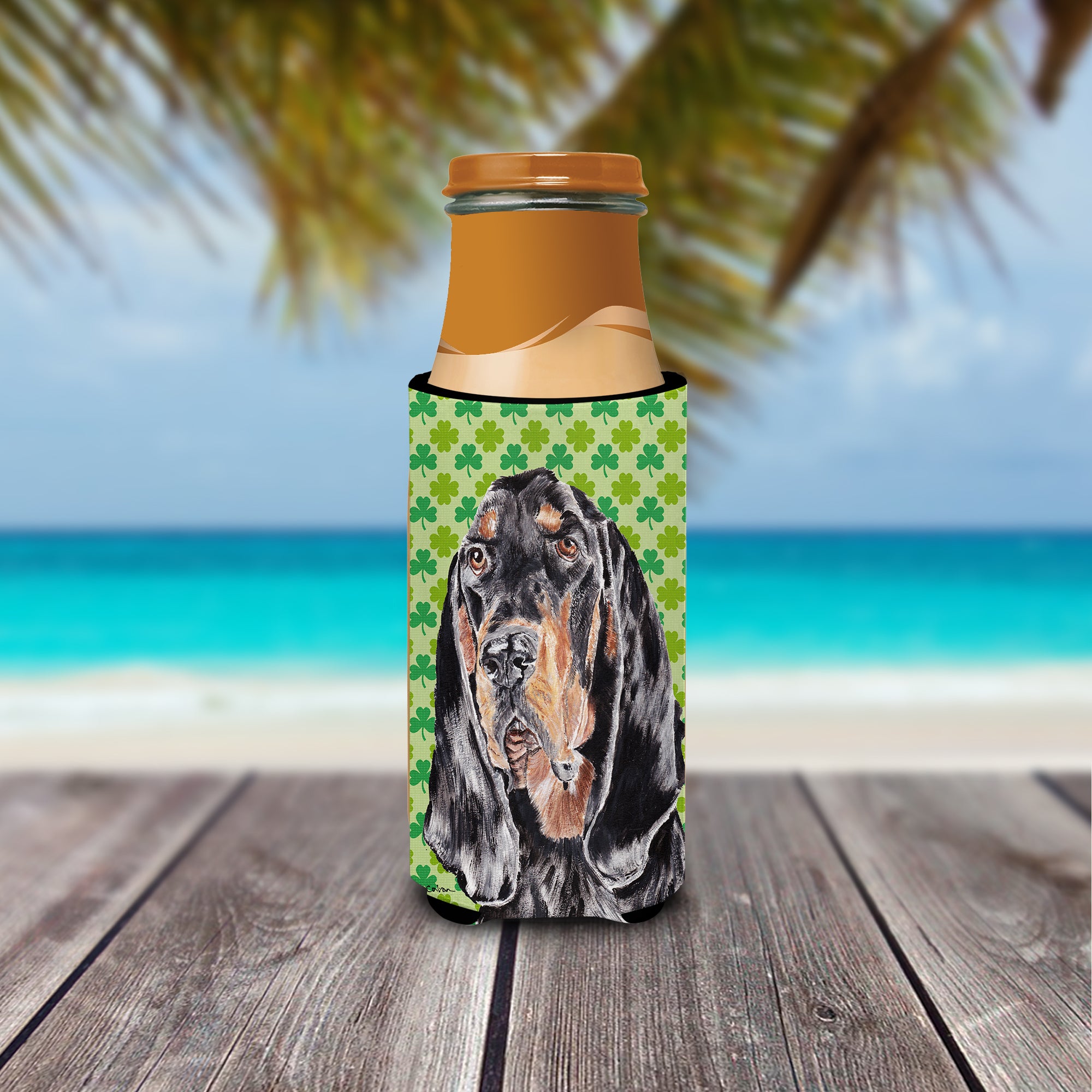Coonhound St Patrick's Irish Ultra Beverage Insulators for slim cans
