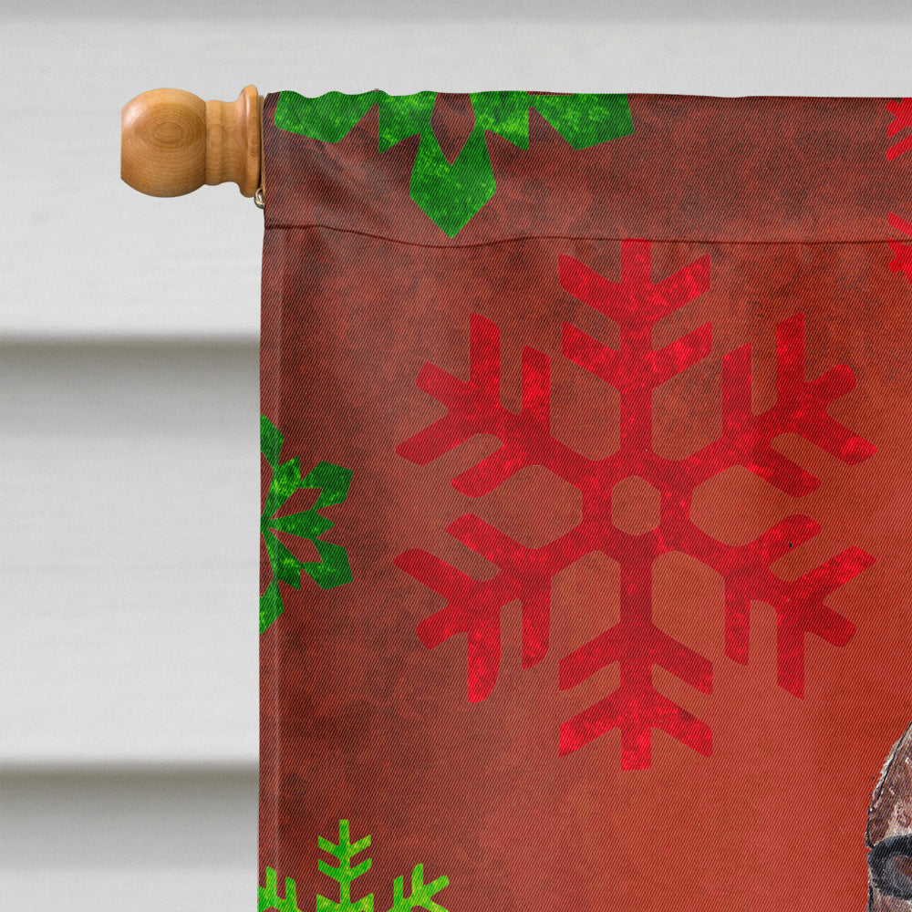 Irish Setter Red Snowflake Christmas Flag Canvas House Size