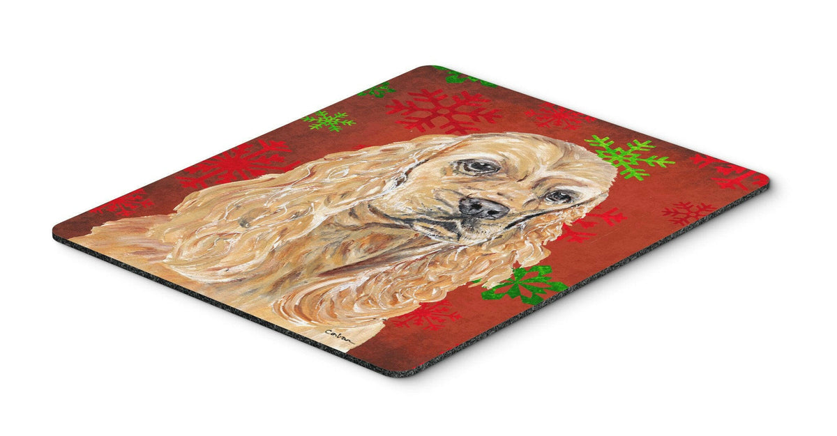 Cocker Spaniel Red Snowflake Christmas Mouse Pad, Hot Pad or Trivet by Caroline&#39;s Treasures