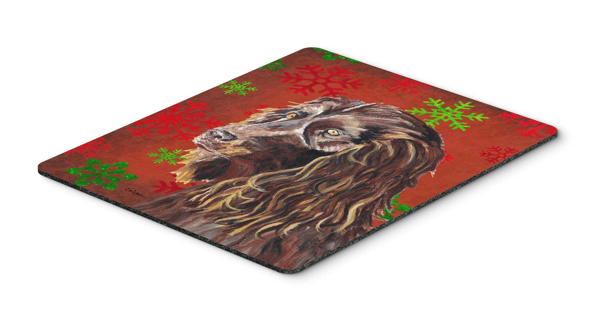 Boykin Spaniel Red Snowflake Christmas Mouse Pad, Hot Pad or Trivet by Caroline&#39;s Treasures