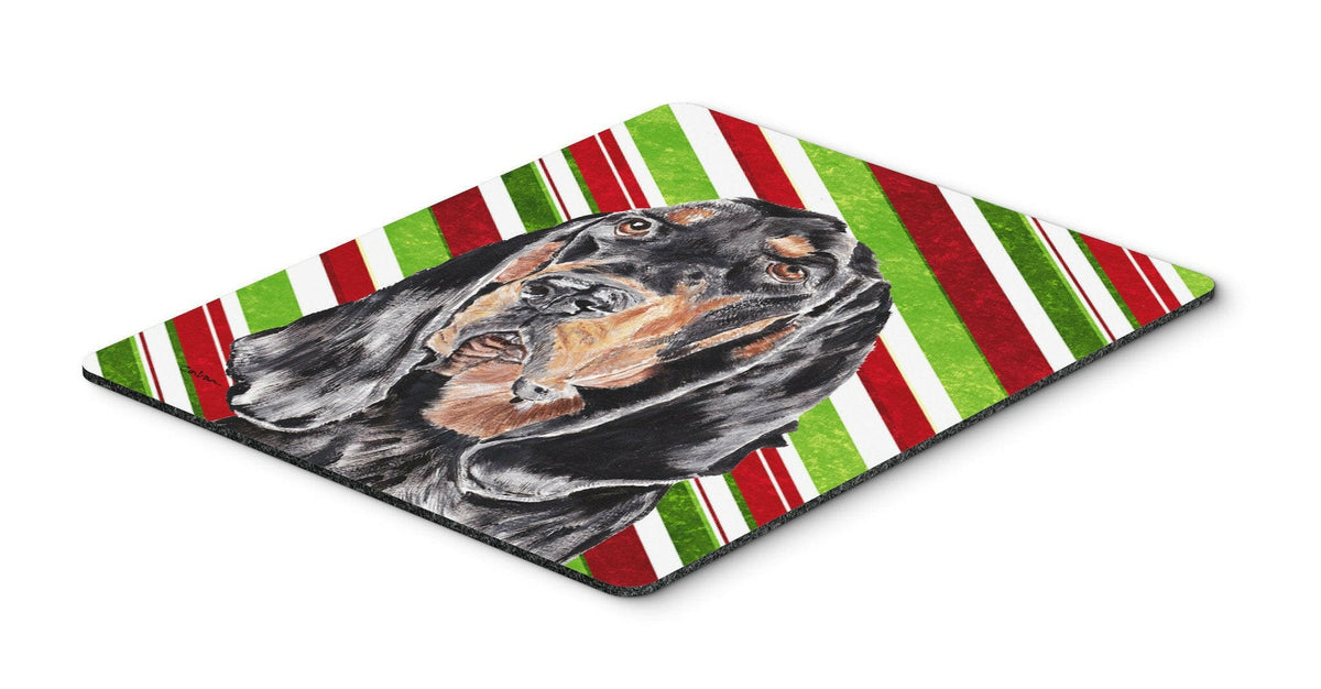 Coonhound Candy Cane Christmas Mouse Pad, Hot Pad or Trivet by Caroline&#39;s Treasures
