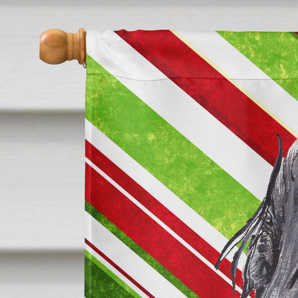 English Cocker Spaniel Candy Cane Christmas Flag Canvas House Size