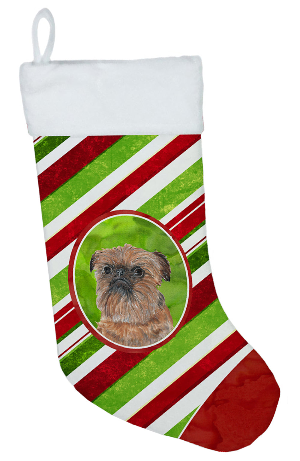 Brussels Griffon Candy Cane Christmas Christmas Stocking SC9614-CS
