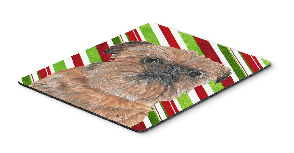 Brussels Griffon Candy Cane Christmas Mouse Pad, Hot Pad or Trivet by Caroline&#39;s Treasures