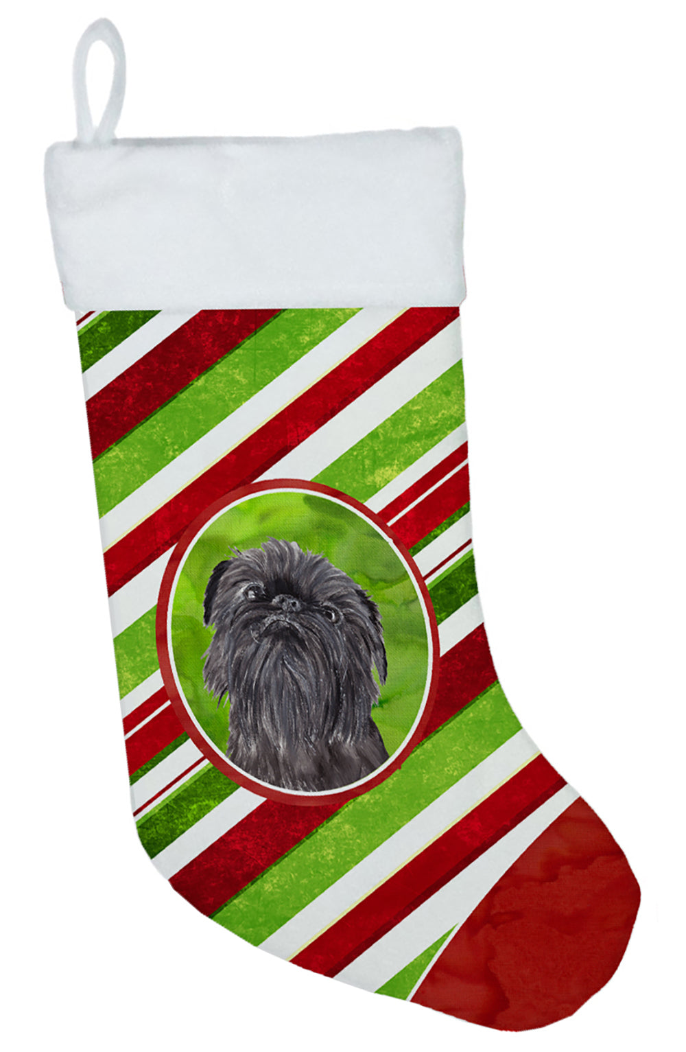 Caroline's Treasures Brussels Griffon Candy Cane Christmas Christmas Stocking SC9615-CS