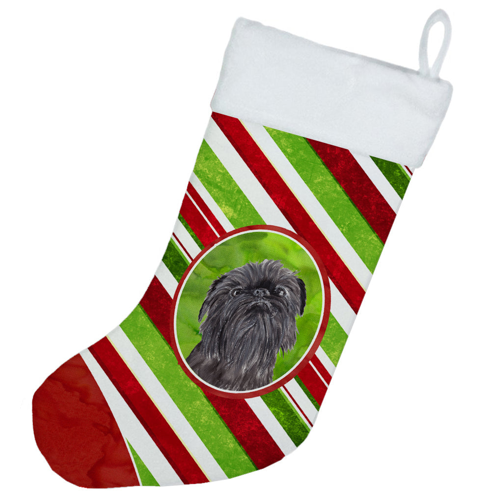 Brussels Griffon Candy Cane Christmas Christmas Stocking SC9615-CS  the-store.com.