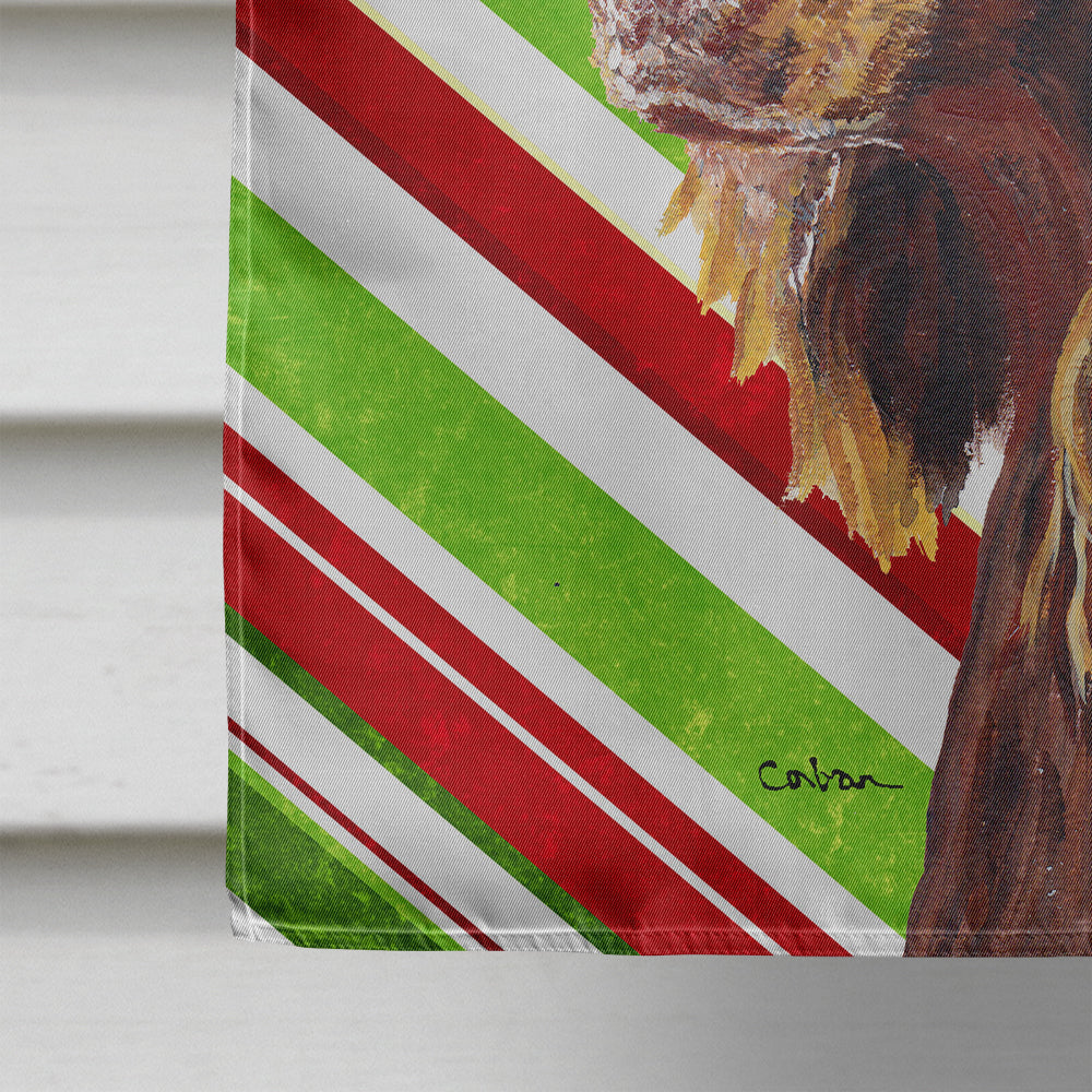 Boykin Spaniel Candy Cane Christmas Flag Canvas House Size
