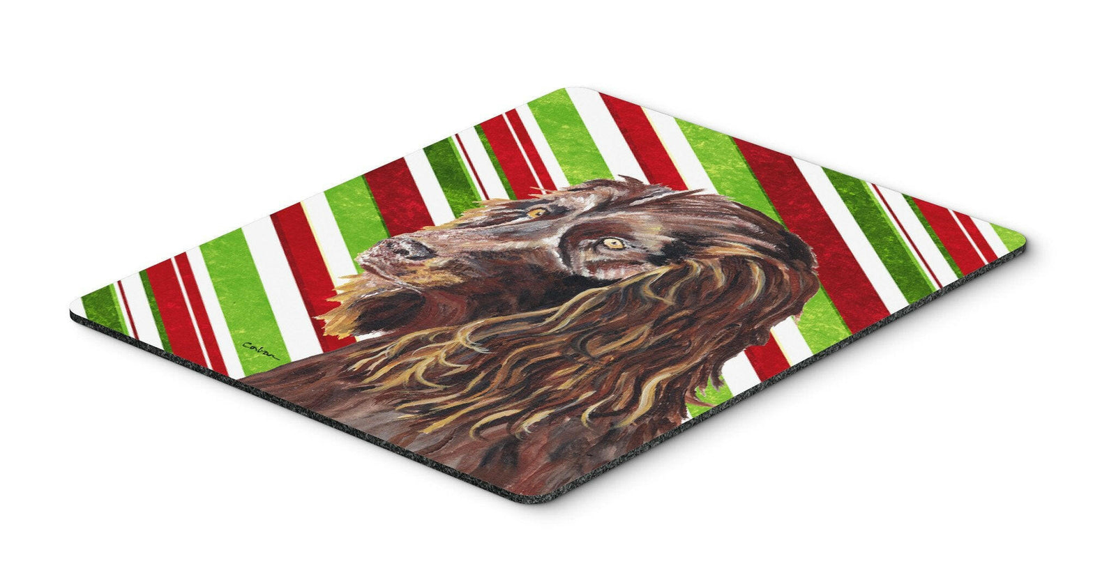 Boykin Spaniel Candy Cane Christmas Mouse Pad, Hot Pad or Trivet by Caroline's Treasures