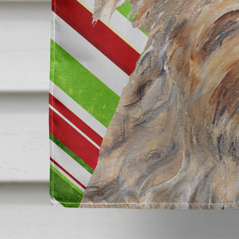 Goldendoodle Candy Cane Christmas Flag Canvas House Size  the-store.com.