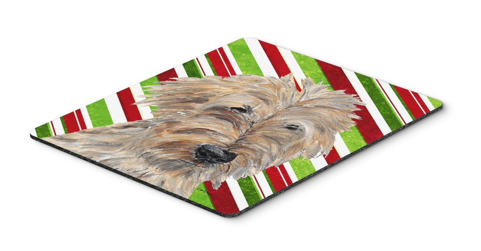 Goldendoodle Candy Cane Christmas Mouse Pad, Hot Pad or Trivet by Caroline's Treasures
