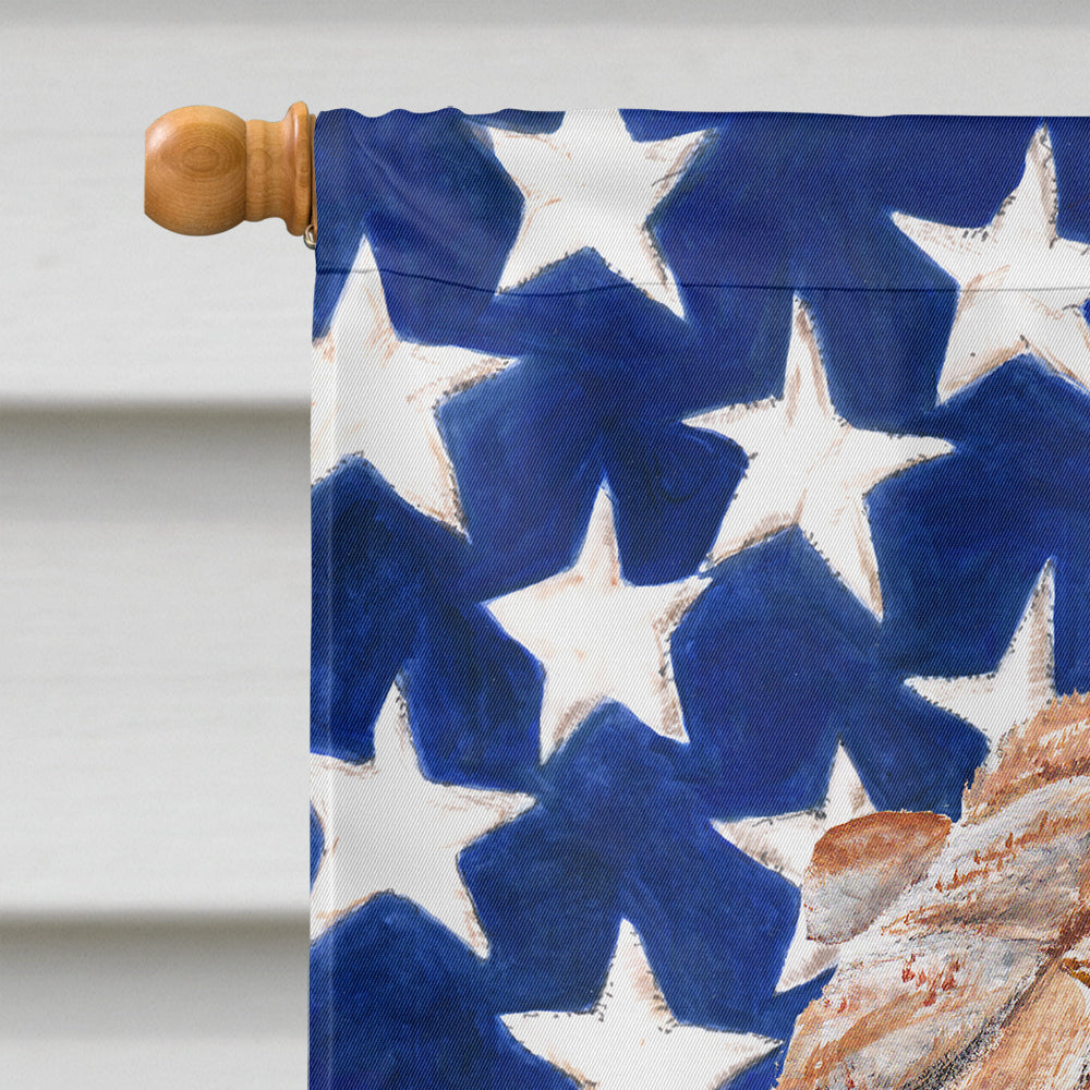 Shar Pei with American Flag USA Flag Canvas House Size SC9623CHF