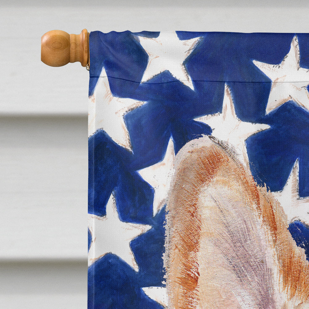 Cardigan Corgi with American Flag USA Flag Canvas House Size SC9624CHF