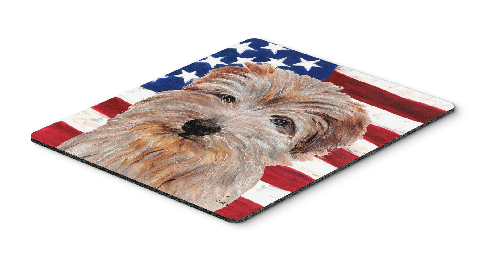 Norfolk Terrier with American Flag USA Mouse Pad, Hot Pad or Trivet SC9640MP by Caroline's Treasures