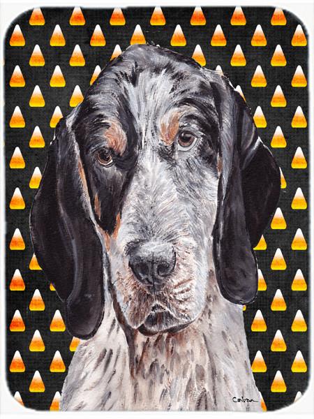 Blue Tick Coonhound Candy Corn Halloween Glass Cutting Board Large Size SC9649LCB by Caroline's Treasures