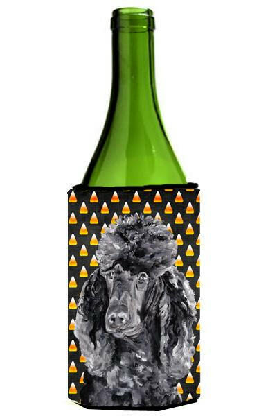 Black Standard Poodle Candy Corn Halloween Wine Bottle Beverage Insulator Hugger SC9650LITERK by Caroline's Treasures