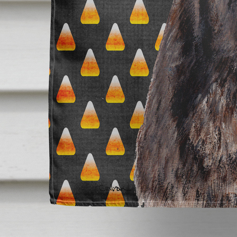 Staffordshire Bull Terrier Staffie Candy Corn Halloween Flag Canvas House Size SC9657CHF
